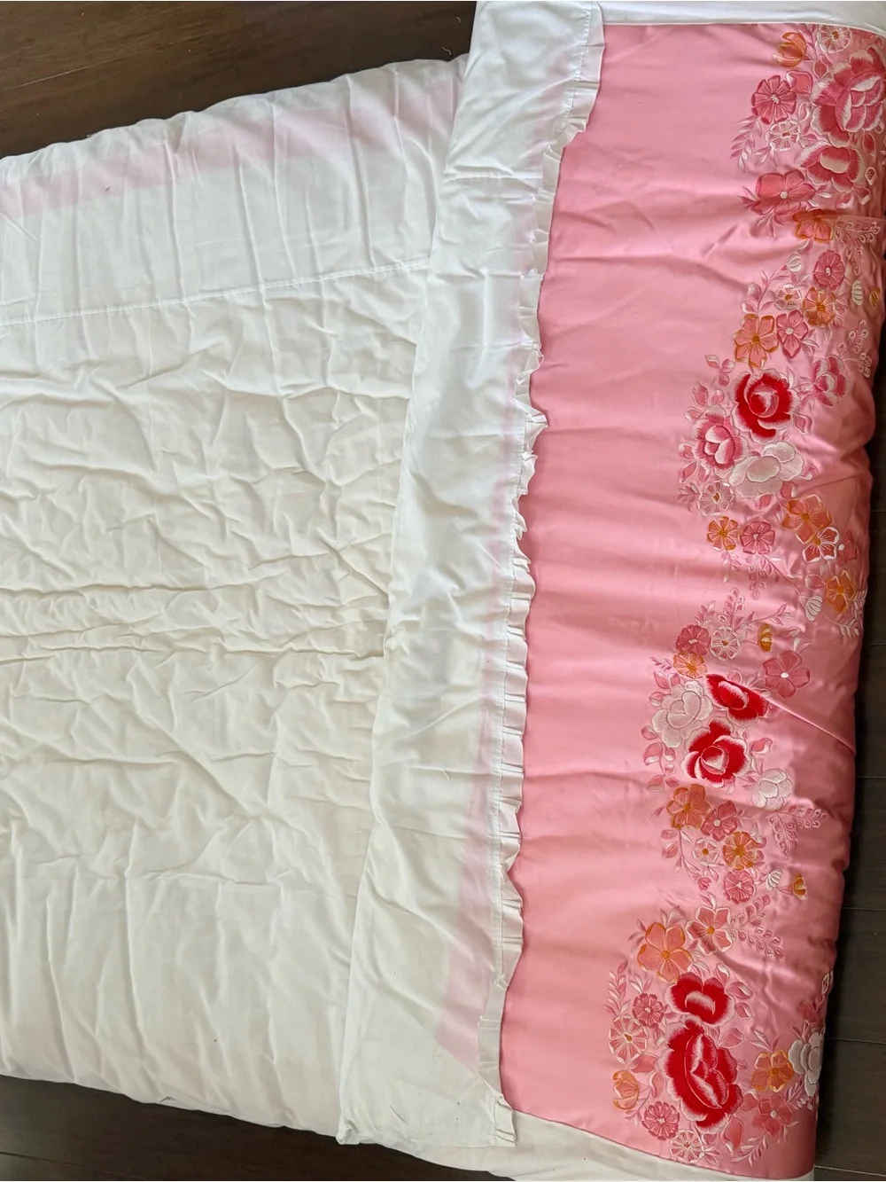Vintage Japanese Silk-Satin Comforter japanese elegant